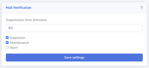Edit Mail notification